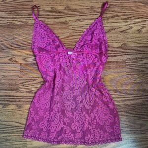 Elegant Pink Lace Dress